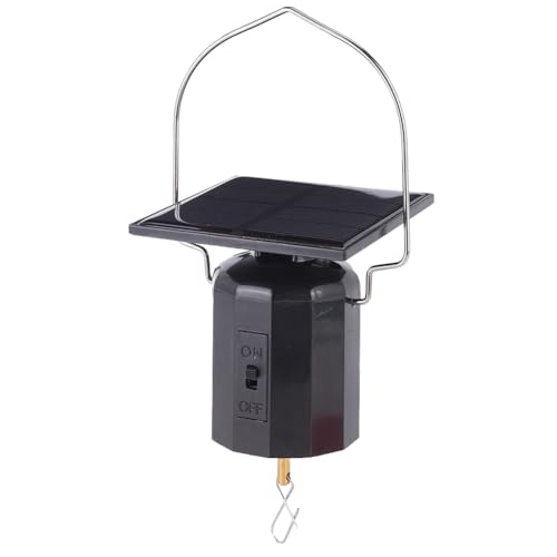 Leopacat Wind Spinners, Spinner Motor Yard Garden Rotator Solar Powered Hanging Display with Hook Rotating Energy Operated for Spinners Mobile and Chimes Outdoor Save Electricity