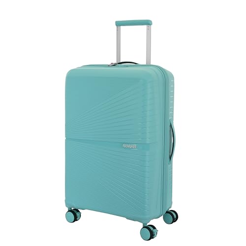 Image of American Tourister AIRCONIC2.0 SP 77 cm Meidum Check-in Polypropylene (PP) Hard 8 Wheels Spinner Luggage /Suitcase /Trolley Bag for Travel (Purist Blue)