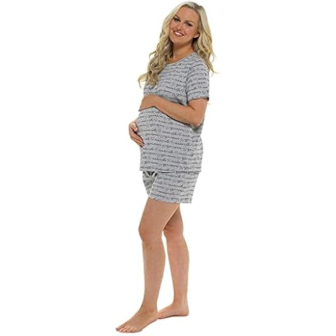Undercover Maternity AOP Short Pyjamas Grey Cover