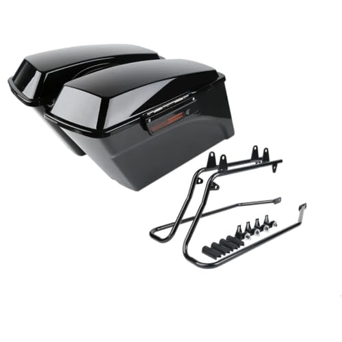 Accesorios de alforjas para Harley-Davidson Bad Boy 1995-1997 Srggscd | Negro, ajuste directo miniatura 1