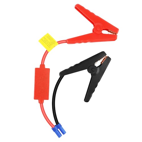 Flintronic 1 Pieza Clip de Cable de Salto Portátil para Arrancador de Salto, 12V Pinzas Arrancar Coche, Clips de Batería Inteligentes, Cables Arranque Batería, Longitud 30 cm, Cable 10 AWG