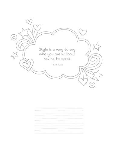 Notebook Doodles Fabulous Fashion: Coloring & Activity Book (Design Originals) 30 Fashionable Designs; Beginner-Friendly Inspiring Art Activities on High-Quality, Extra-Thick Perforated Paper: 6