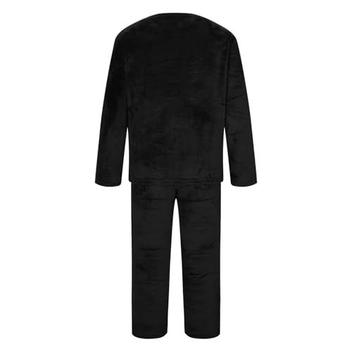 Xiaojmake Men's Flannel Pajamas Sets Winter Warm Cozy Pjs Soft Sleepwear Long Sleeve Pullover Tops Lounge Pants Loungewear3