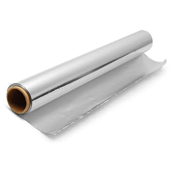 Generic Aluminium Silver Kitchen Foil Paper Roll, Food Wrap Aluminium Foil (25 m, Pack of 1)