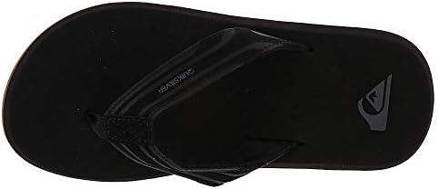 Quiksilver Unisex-Child Youth Monkey Wrench Flip Flop Sandal Big, Black/Black/Brown, 12(29) M US Little Kid | Image 1
