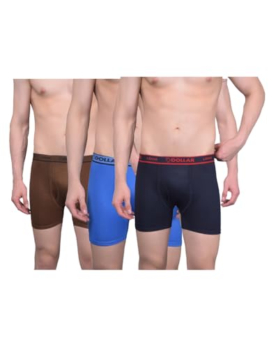 Image of Dollar Lehar Mens Combed Cotton Trunk - Actual Colour May Vary