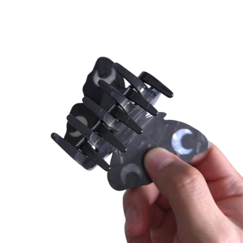 Pinzas para el cabello estilo mariposa negras miniatura 4