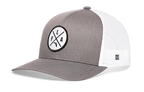 Image of HAKA State City Trucker Hat for Men & Women, Adjustable Baseball Hat, Mesh Snapback, Sturdy Outdoor Black Golf Hat