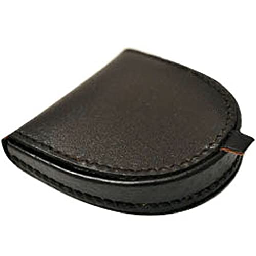 Charmoni - Porte Monnaie - Portefeuille - Multi Poches - en Cuir véritable - pour Homme (Chocolat)