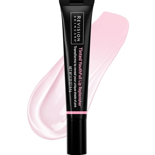 Revision Skincare Tinted YouthFull Lip Replenisher pH-Activated Tinted Lip Plumper Hydrating Volumizing and Anti-Aging Treatment with Hyaluronic Acid 0.33 oz