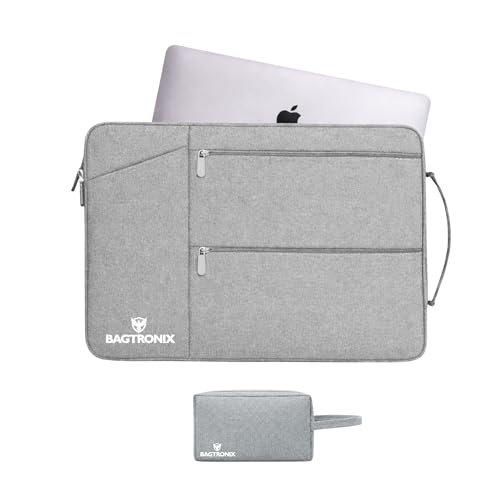 Image of Drax Laptop Bag Sleeve Case Cover Pouch for Laptop Apple /Dell /Lenovo /Asus /Hp /Samsung /Mi /MacBook /Ultrabook /Thinkpad /Ideapad /Surfacepro (Grey) (Grey, 15.6 inch)