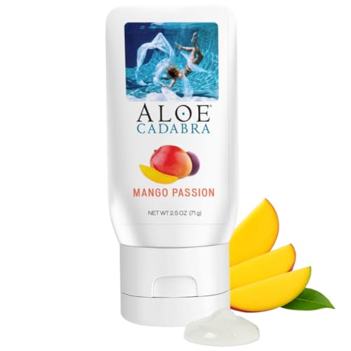 Image of Aloe Cadabra Vaginal Moisturizer, Mango Scented, pH-Balanced, Water-Based & 95% Aloe Vera, Reduce Dryness, Discomfort, Versatile Uses (2.5 Fl Oz, 1 Pack)