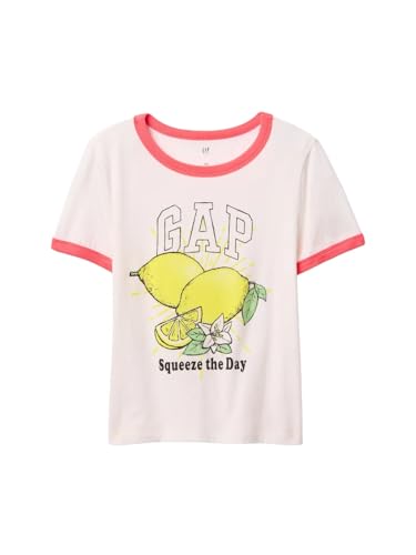 Image of Gap Girls Short Sleeve Logo Tee T-Shirt