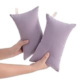 NTBAY Tiny Pillows, Down Alternative 7'x11' Microfiber Mini Pillow for Travel, Pets, Soft Machine Washable Small Pillows for Neck, Wrist, Lumbar and Knee, Lavender