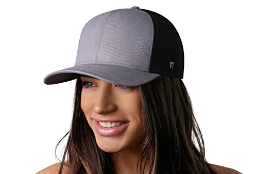 Image of HAKA Hat for Men & Women, Blank Mesh Trucker Hat & Blank Performance Hat Snapback Adjustable Baseball Cap