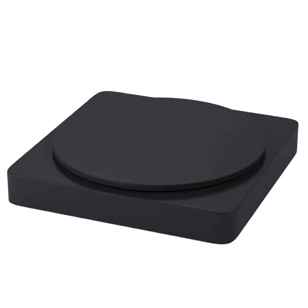 CTRLZS For Photography Products and Shows Motorized Rotating Turntable Display Stand 360 Square Degree with USB Power Cable Black