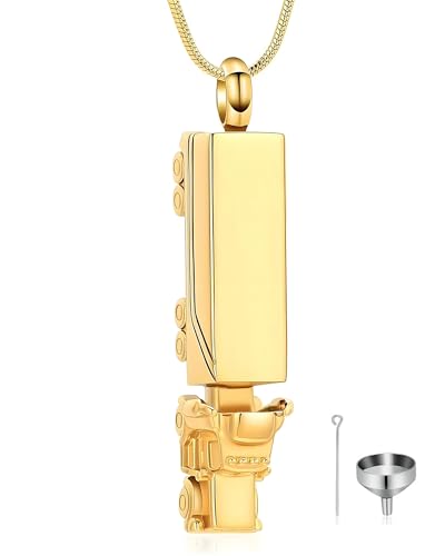 Médaillon souvenir pour cendres collier urne camion hommage de deuil