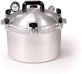 All American 1930: 15.5qt Pressure Cooker/Canner (The 915) - Exclusive Metal-to-Metal Sealing System - Easy to Open & Close - Suitable for Gas, Electric, or Flat Top Stoves - Made in the USA