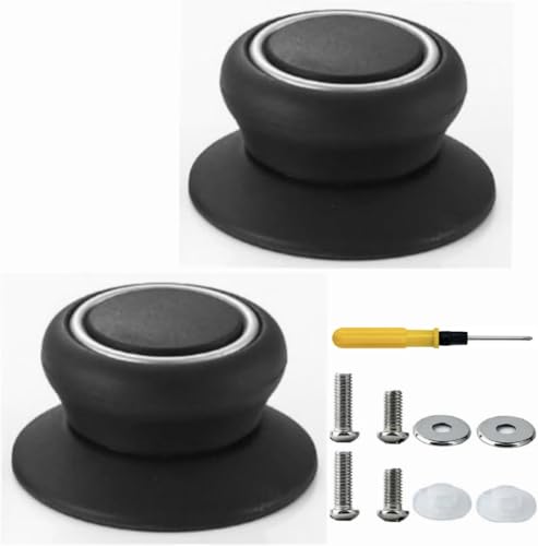 2Pcs Pot Lid Knobs, Kitchen Bakelite Pot Lid Handle,