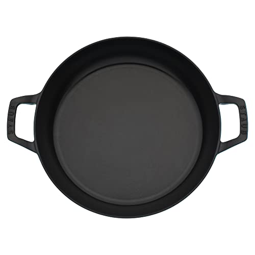 Staub 148130105 Sauté Pans Cast Iron 3.5-Qt Braiser With Glass Lid-Turquoise thumb #5