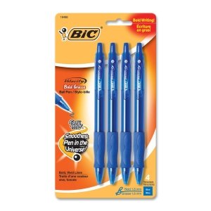 BIC Velocity Ballpoint Pen,Ink Color: Blue - 4 / Pack - image 1