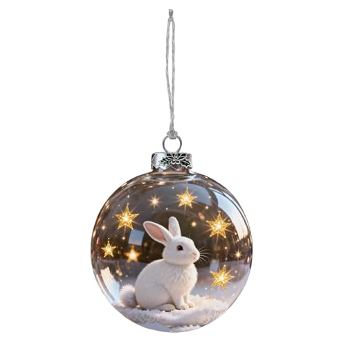 Birsuruzor クリスマスボール飾り - 3D アニマル ボール シーズナル デコレーション,ホリデー デコ ペンダント オーナメント,壁、書斎、オフィス、リース、マントル、ガーデン、裏庭、階段、玄関、窓枠用