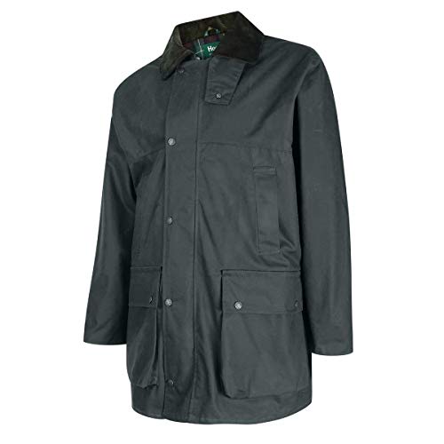 Hoggs of Fife Woodsman Waxed Jacket Olive Medium Green