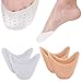 8 Pcs Toe Caps Soft Toe Protectors Silicone Toe Pads Gel Ballet Pointe Pads Toe Sleeves Tip Protectors High Heels Toe Cap Protectors with Breathable Hole
