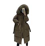 Photo Gallery fulbhprint donne lunghe giacche inverno pelliccia cappotto di lusso spessa 90% giù d anatra parka puffer piuma outwear, auburn, etichettalia unica Photo Gallery fulbhprint donne lunghe giacche inverno pelliccia cappotto di lusso spessa 90% giù d anatra parka puffer piuma outwear, auburn, etichettalia unica