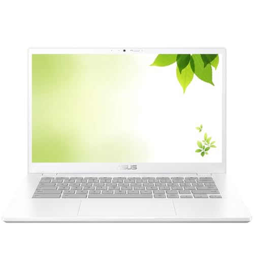 Image of ASUS 2026 14 inch FHD IPS Touchscreen Chromebook Plus, Intel i3 Processor Up to 4.39GHz, 8GB DDR5, 256GB SSD, HDMI, Super-Fast WiFi, Chrome OS, Pastel White (Renewed)