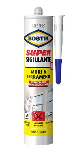 Bostik Super Sigillante Muri & Serramenti, Bianco, 300Ml