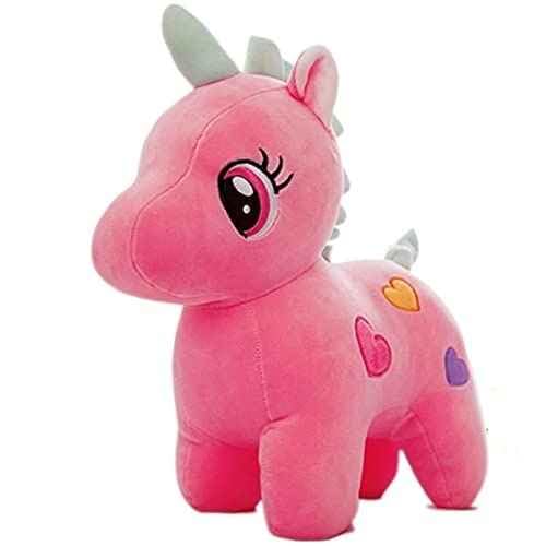 Image of DearJoy Unicorn Plush Soft Toy - Pink, 25cm