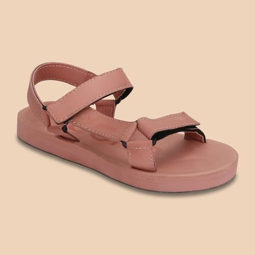 Image of YOHO EVA Sandals for Women | EVA sole | Comfortable cushioned sole with TPR base | Lightweight | Soft skin friendly straps | Adjustable straps | Velcro closure | Vibrant colour options