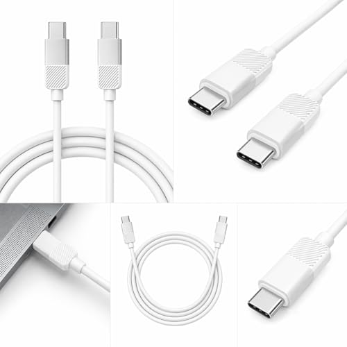 Image of Type C to Type C Silicone Cable | 60W Fast Charging & Sync | Soft Anti-Tangle Design | Universal Compatibility | Smartphones & Tablets | Silver