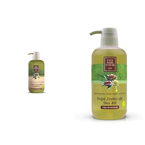 Eyüp Sabri Tuncer Doğal Zeytinyağli Şampuan (600 Ml) xEyüp Sabri Tuncer Doğal Zeytinyağlı Duş Jeli (600 Ml)