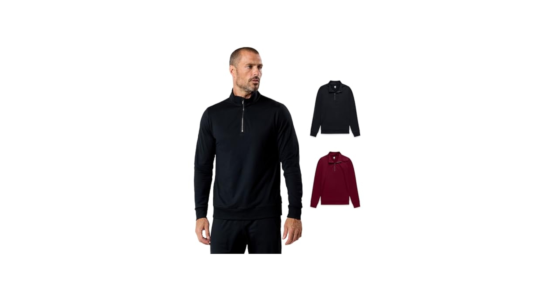 Amazon.com: INTO THE AM Endeavor Quarter Zip Pullover Men 1
