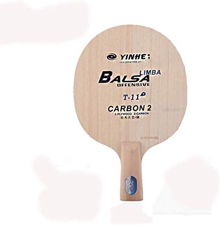 Miniatura 2 de T-11s 3 capas de madera pura +2 capas de carbono raqueta de tenis de mesa pala de bate 1XTable Tennis Racket Guard Side (Penhold-CS)