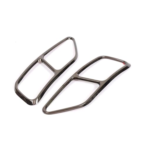 Embout échappement pour A4 B9 en acier inoxydable noir brillant look sport