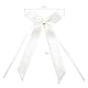 50 STK Autoschleifen Antennenschleifen,Handgemacht Satinband Deko Schleifen Auto Schmuck Braut Paar Dekoration Autoschmuck Hochzeitsschleifen für Hochzeit Party Geburtstag Geschenkenverpackung,Weiß