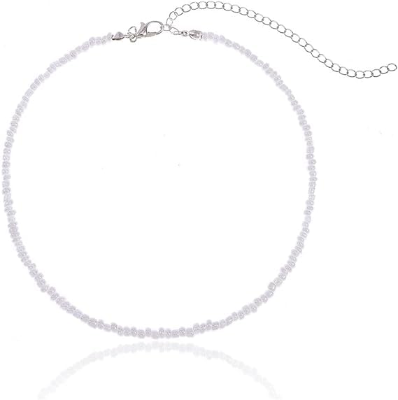 High Trendz Small Beads Adjustable Beach Colorful Boho Seed Bead Choker Necklace For Women & Girls
