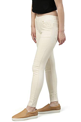 Image of ADBUCKS Women's Slim Fit Mid Rise Jeggings -, Skinny, Wide Leg Jean, Elasticated