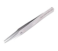 Pixel P20008-7 Pinzette für das beliebte Pixel-Hobby, aus Metall, mit abgerundeten Spitzen, ca. 12 cm lang, gerade Form, zum Setzen der Pixel Steinchen