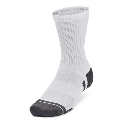 Under Armour Unisex Adult Performance Cotton Mid Socks (3 Pairs)2