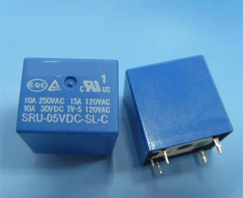 Relé de potencia 5V SRU-05VDC-SL-C para reparar placas electrónicas de 10A