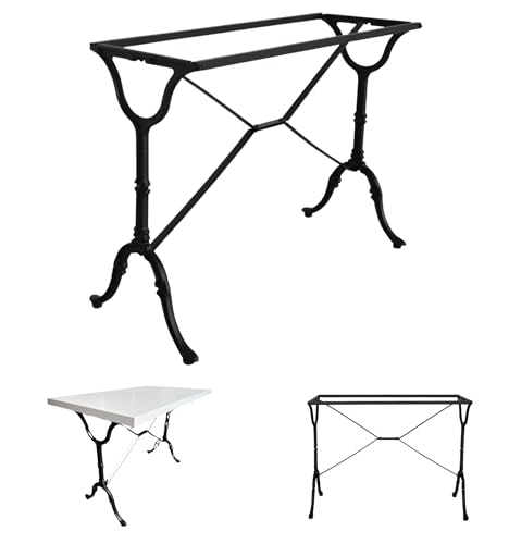 ZStyle Base de table en fonte – pieds de table – pieds de table – pieds pour intérieur/extérieur – pour bistrot restaurant – pied central – table...
