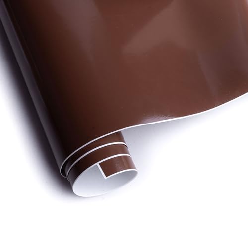 Image of Itsy Bitsy Vinyl Glossy Brown 12inch X 2ft 1 Roll| for Home Kitchen Countertop, Cabinet Furniture, Oil Proof, Table Top, Wall, Car Wrap Sheet, Wallpaper, Waterproof Vehicle Sticker