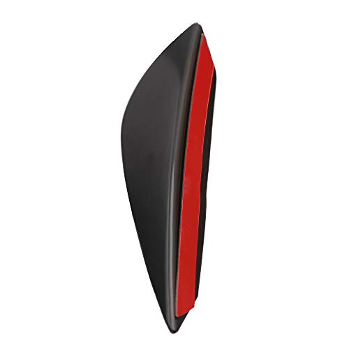 Yorten 4 unidades/conjunto de fibra de carbono preta encaixe pára-choques dianteiro divisor de lábio