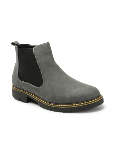 Image of Carlton London Men's Classic Suede Slip On Chelsea Ankle Boots