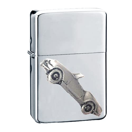 Briquet à essence Spitfire 4 Mk1 argenté effet étain rechargeable ref259