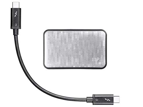 Monoprice Thunderbolt 3 モバイルデュアルディスプレイ出力アダプター - ブラック 4K@60Hz デュアル & 5K@60Hz シングルディスプレイ